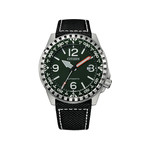 Montre Citizen homme automatique acier noir bracelet nylon noir - vue 1