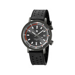 Montre Lip homme automatique acier bracelet silicone noir - vue 1
