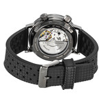 Montre Lip homme automatique acier bracelet silicone noir - vue 3