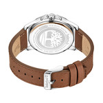 Timberland homme acier bracelet cuir marron - vue 3