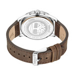 Timberland homme acier bracelet cuir marron - vue 3