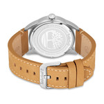 Timberland homme acier bracelet cuir caramel - vue 3