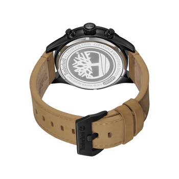 Timberland heren stalen leren riem karamel