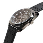 Montre Lip homme automatique acier bracelet cuir noir - vue D2