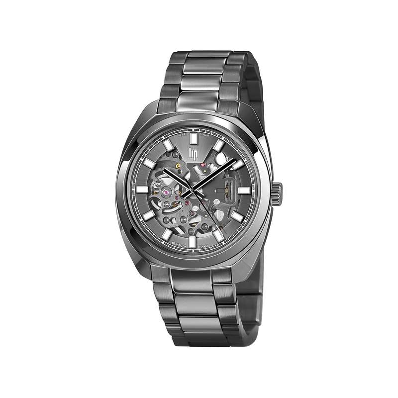 Montre Lip homme automatique acier bracelet métal - vue 1