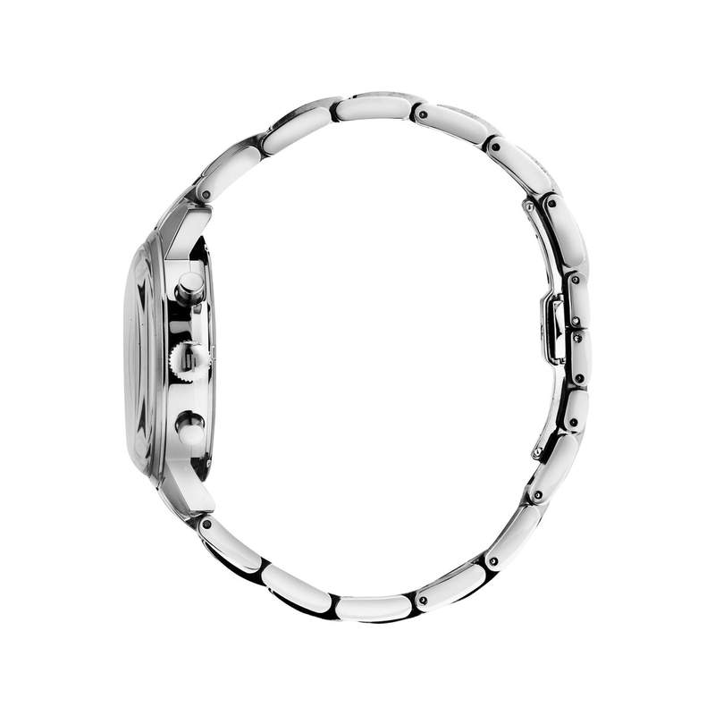 Montre Lip homme acier bracelet chromé - vue 2