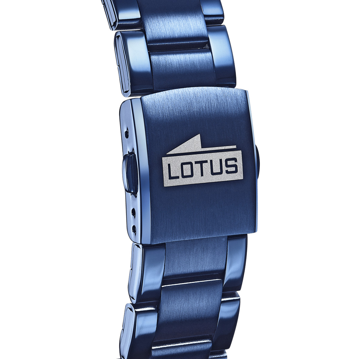 Montre Lotus homme connectée acier bleu bracelet acier revêtement bleu - vue D2