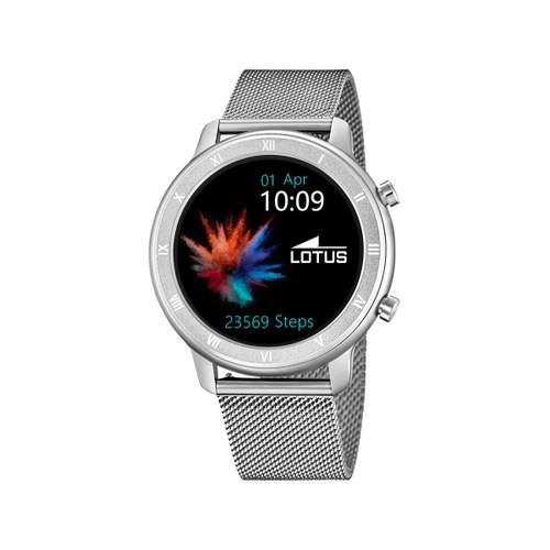 Montre Lotus homme connectée acier bracelet acier