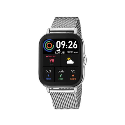Lotus men's connected watch steel bracelet Milanese mesh