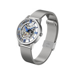 Festina herenhorloge automatisch staal staalbandje Milanese mesh skeletwijzerplaat - zicht 2