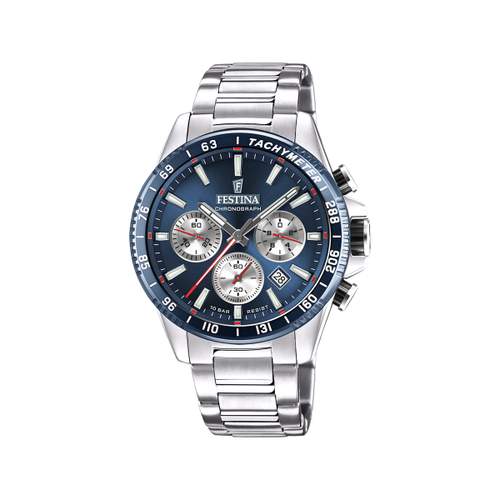 Montre Festina homme chronographe acier bracelet acier