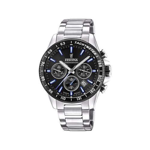 Montre Festina homme chronographe acier bracelet acier