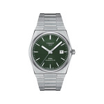 Montre TISSOT T-CLASSIC PRX POWERMATIC 80 homme automatique cadran vert bracelet acier inoxydable - vue 1