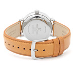 Montre Pierre Lannier homme acier bracelet cuir brun - vue 3