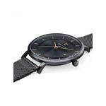Montre Pierre Lannier homme solaire bracelet acier noir - vue 2