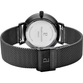 Montre Pierre Lannier homme solaire bracelet acier noir