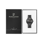 Montre Pierre Lannier homme solaire bracelet acier noir - vue D2