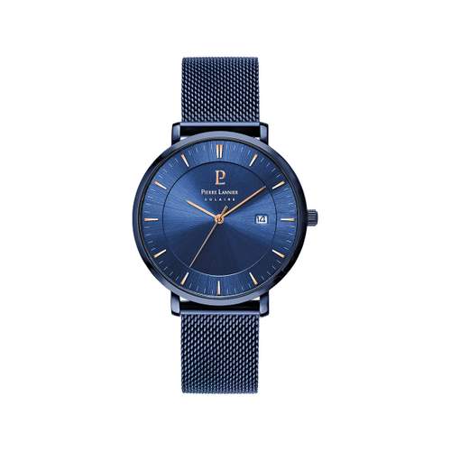 Montre Pierre Lannier homme acier bleu