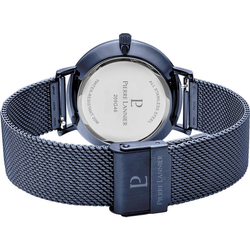 Montre Pierre Lannier homme acier bleu - vue 3