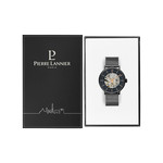 Montre Pierre Lannier homme automatique acier noir - vue D2