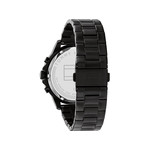 Montre Tommy Hilfiger homme bracelet acier noir - vue 3