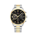 Montre Tommy Hilfiger homme acier bicolore jaune - vue 1