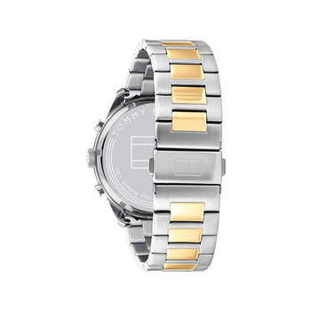 Montre Tommy Hilfiger homme acier bicolore jaune
