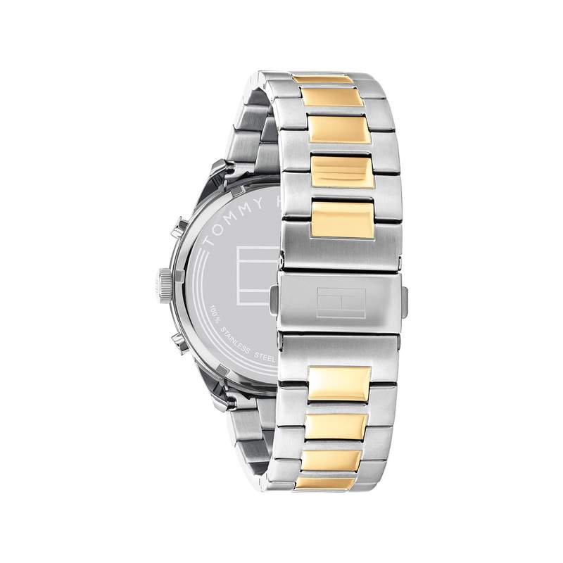 Montre Tommy Hilfiger homme acier bicolore jaune - vue 3