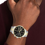 Tommy Hilfiger herenhorloge van tweekleurig geel staal - gedragen 1 bekijken