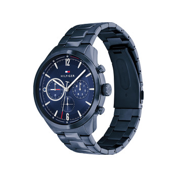 Montre Tommy Hilfiger homme bracelet acier  bleu