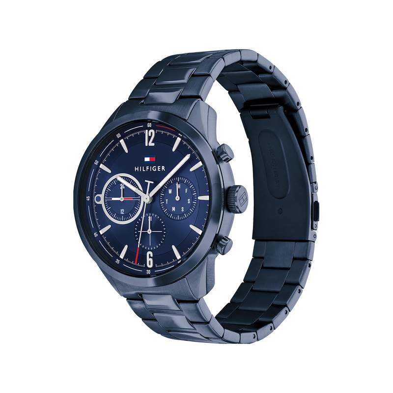 Montre Tommy Hilfiger homme bracelet acier  bleu - vue 2