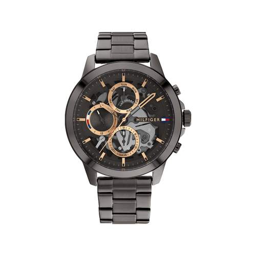 Tommy Hilfiger men's watch with grey steel bracelet