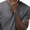 Montre Tommy Hilfiger homme bracelet cuir marron - vue Vporté 1