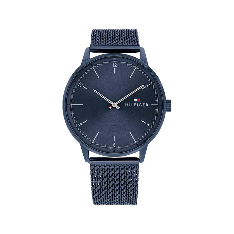 Montre Tommy Hilfiger homme bracelet acier bleu - vue 1