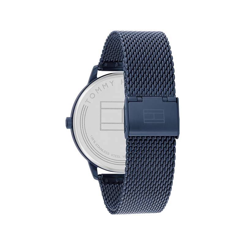 Montre Tommy Hilfiger homme bracelet acier bleu - vue 3