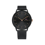 Montre Tommy Hilfiger homme acier noir - vue 1