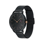 Montre Tommy Hilfiger homme acier noir - vue 2