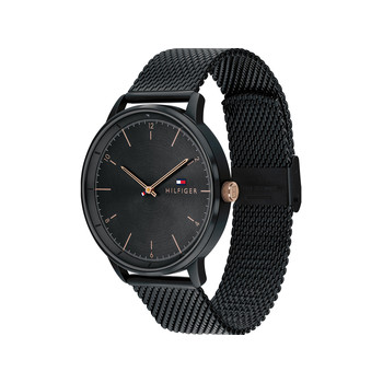Montre Tommy Hilfiger homme acier noir