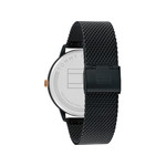 Montre Tommy Hilfiger homme acier noir - vue 3