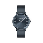 Montre Boss homme bracelet acier bleu - vue 1