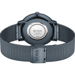 Montre Boss homme bracelet acier bleu - vue 3