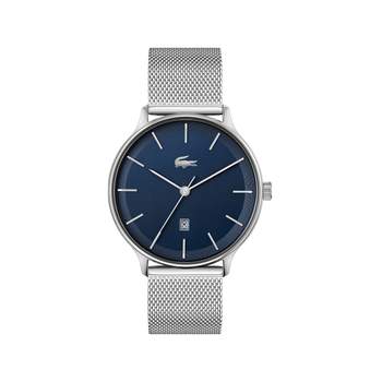 Lacoste herenhorloge met Milanese schakelarmband van roestvrij staal