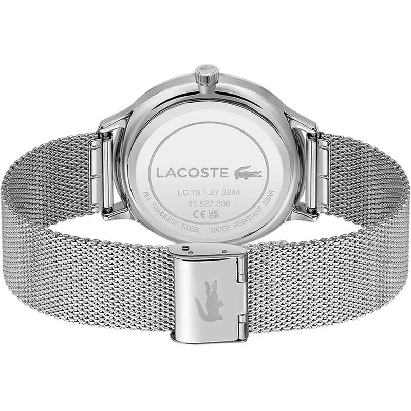 Montre Lacoste homme bracelet acier maille milanaise - vue 3