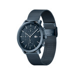 Montre Lacoste homme acier bleu maile milanaise - vue 2