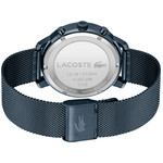 Montre Lacoste homme acier bleu maile milanaise - vue 3