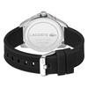 Montre Lacoste homme acier bracelet silicone noir - vue V3