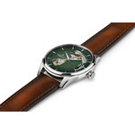 Montre Hamilton homme automatique acier bracelet cuir marron - vue 2