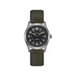 Montre Hamilton homme automatique titane bracelet cuir noir - vue 1