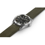 Montre Hamilton homme automatique titane bracelet cuir noir - vue 2