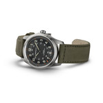 Montre Hamilton homme automatique titane bracelet cuir noir - vue D1